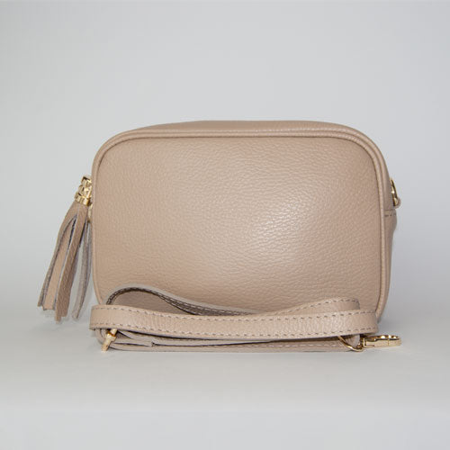 Bolso Personalizado con Iniciales Camera Bag Beige