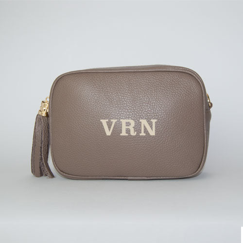 Bolso Personalizado con Iniciales Camera Bag Topo