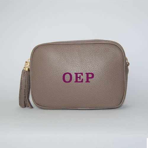 Bolso Personalizado con Iniciales Camera Bag Topo