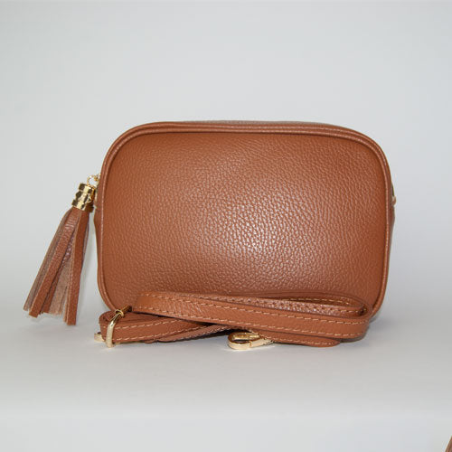 Bolso Personalizado con Iniciales Camera Bag Camel