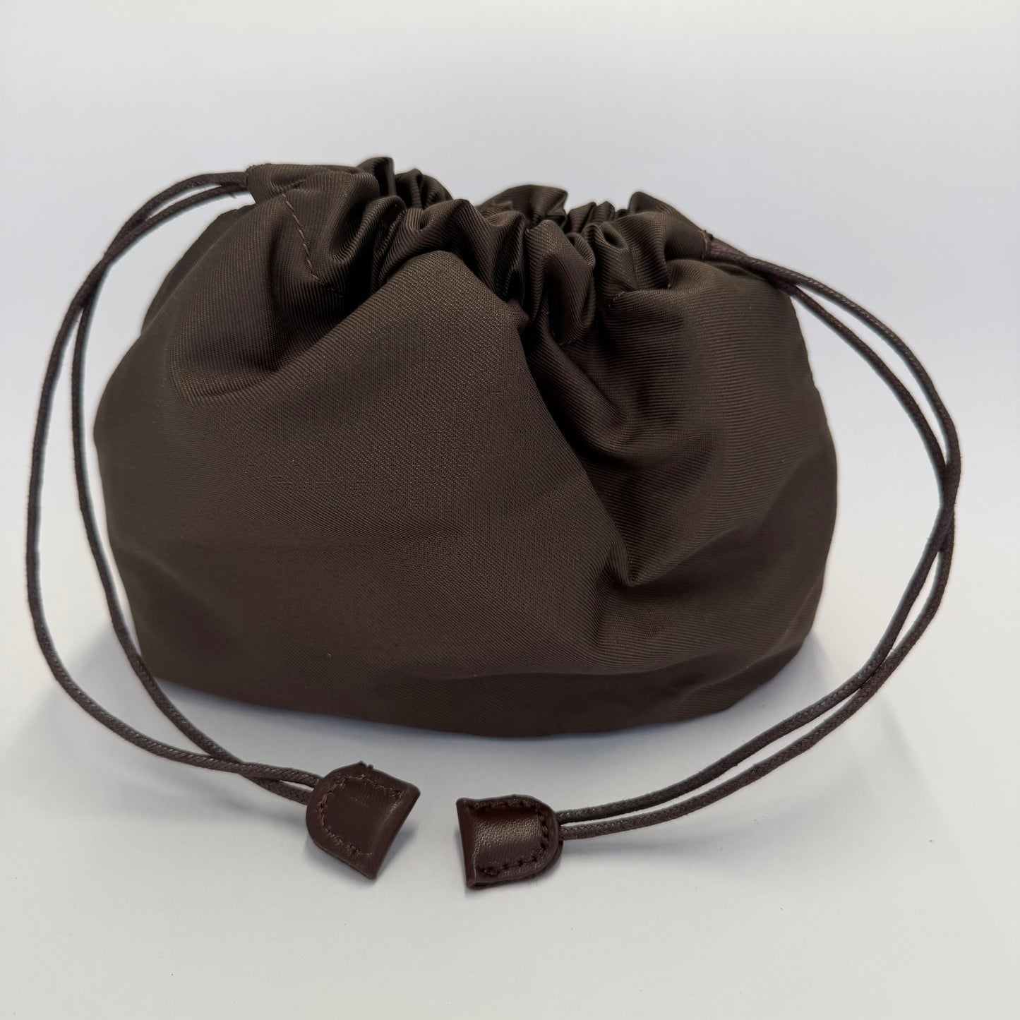 Bolso Bombonera Piel Trenzada Marrón Chocolate