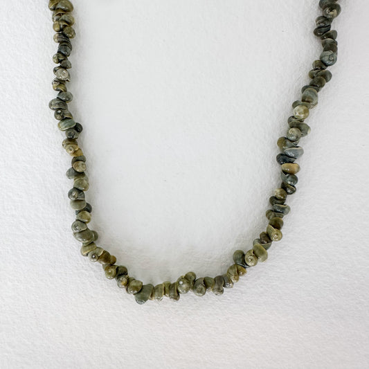 Collar Largo Caracolas Verdes