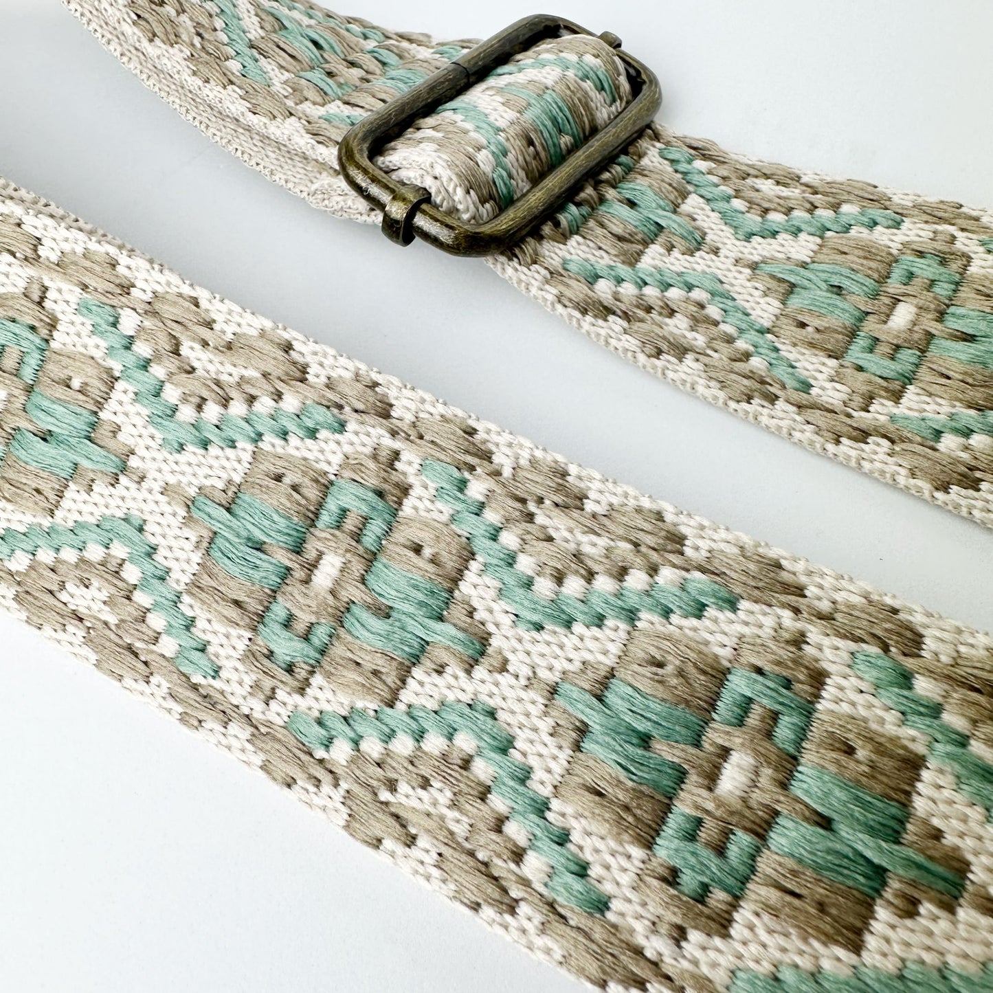 Bolso de Lona color Piedra y Piel Personalizado con Iniciales