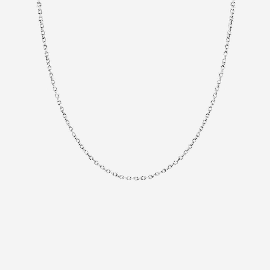 Collar Cadena Fina de Plata