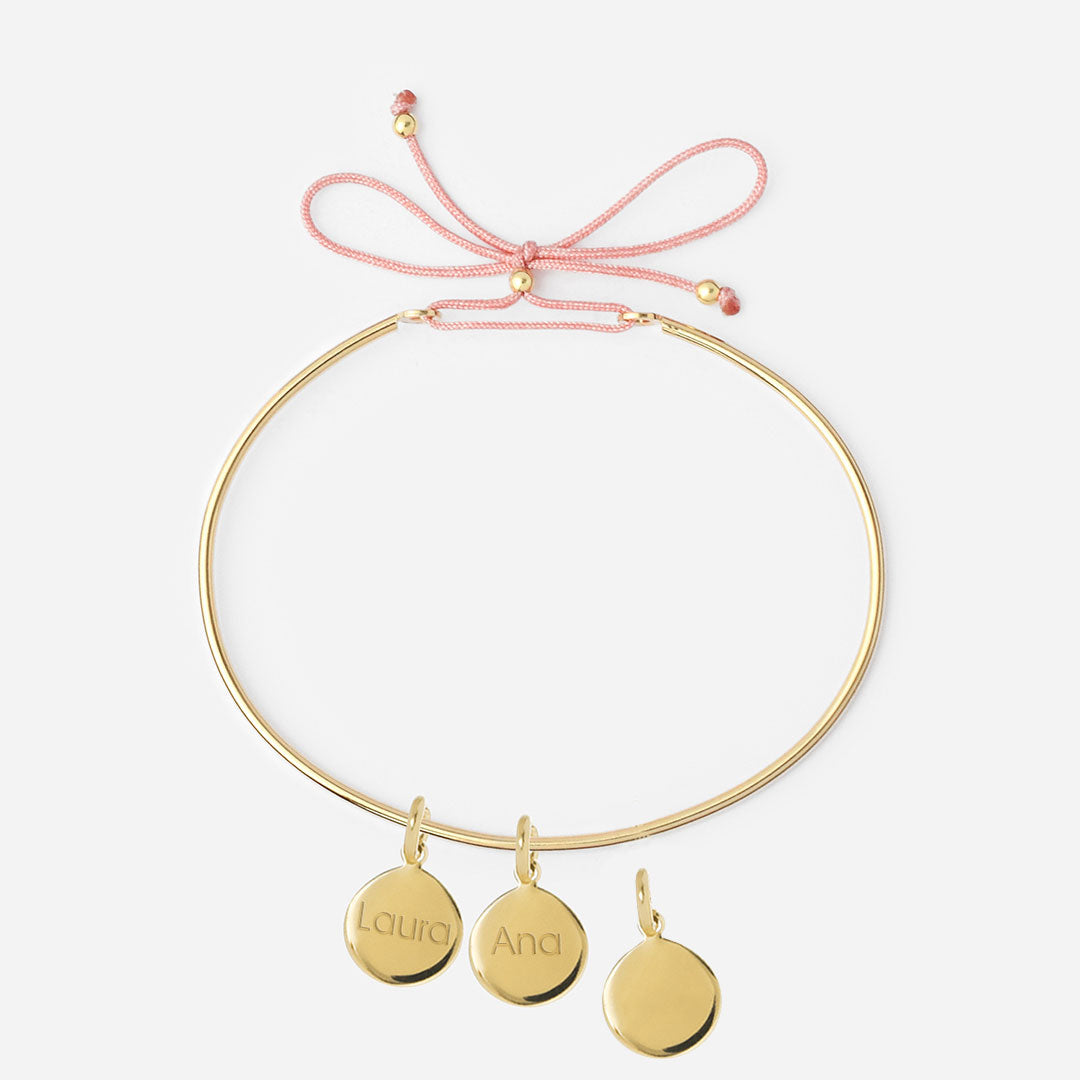 Añadir Medalla Gota con Baño de Oro a Pulsera o Collar