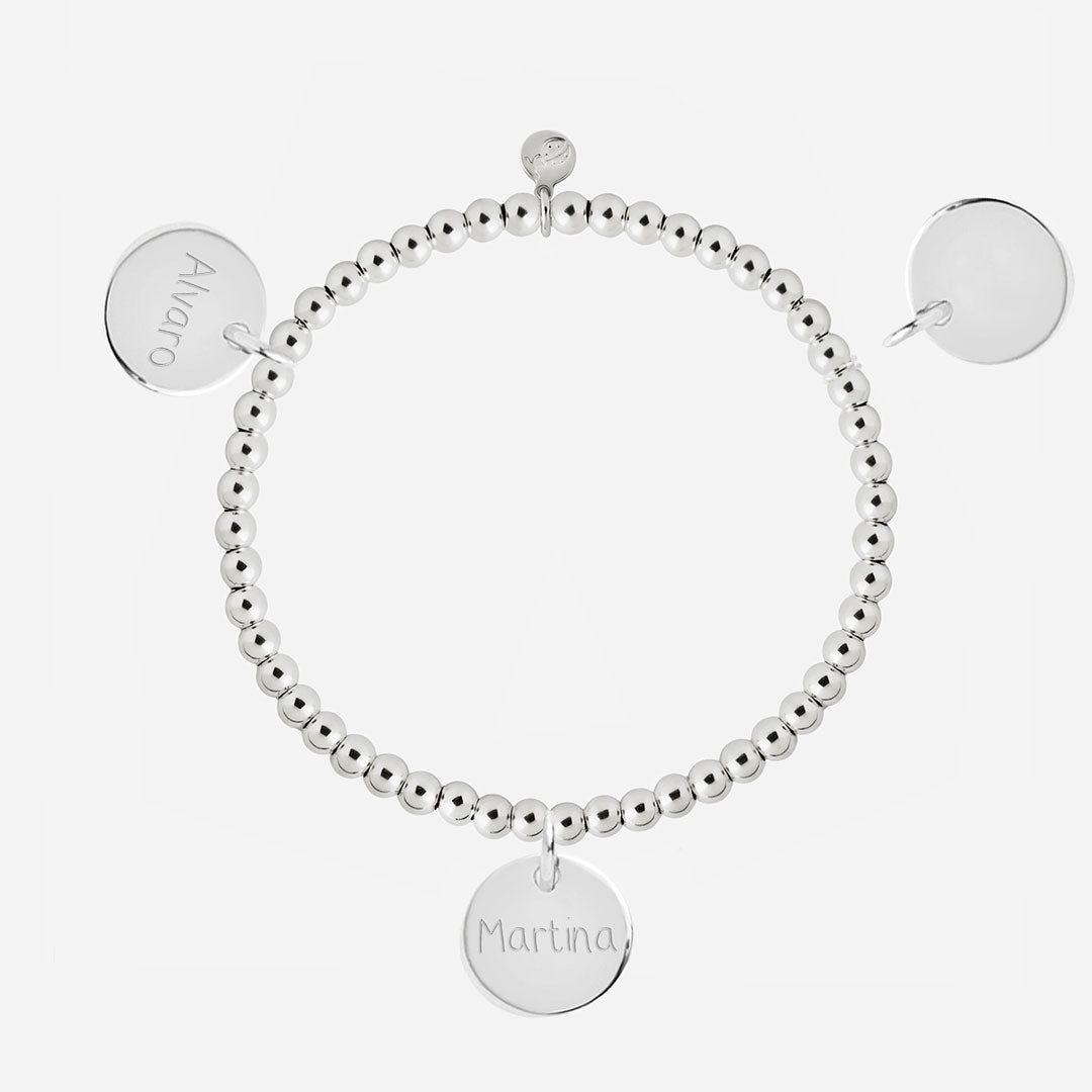 Añadir Medalla Mediana de Plata a Pulsera o Collar