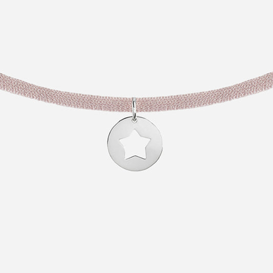 Collar con Medalla con Estrella de Plata para Niña