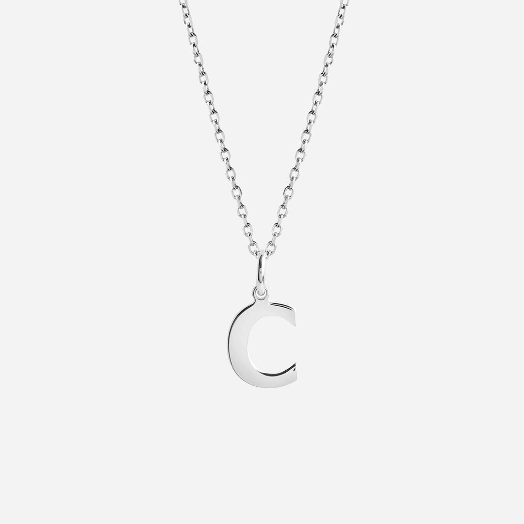 Collar personalizado con Colgante de Inicial de Plata