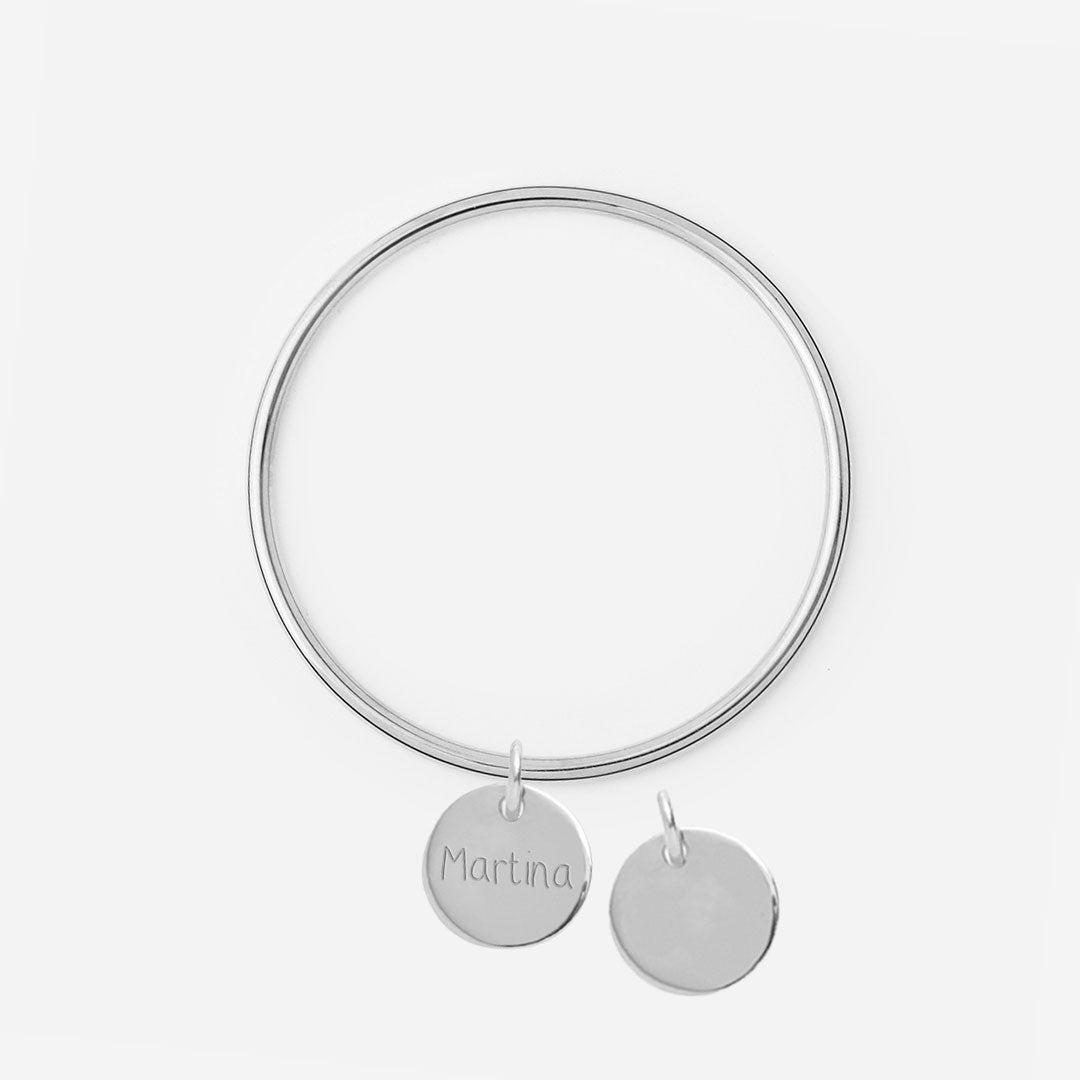 Añadir Medalla Mediana de Plata a Pulsera o Collar