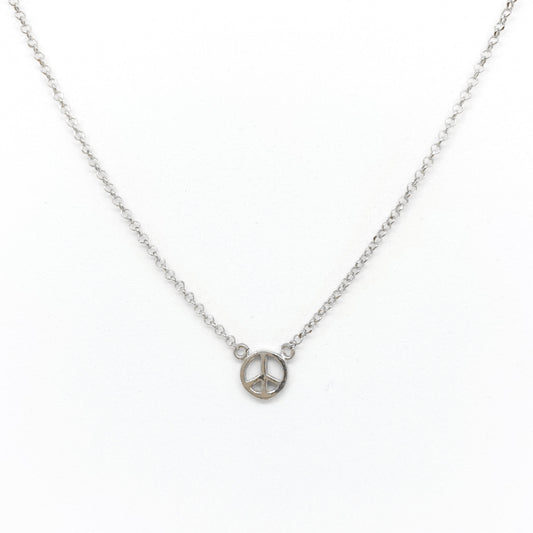 Collar Símbolo de la Paz de Plata