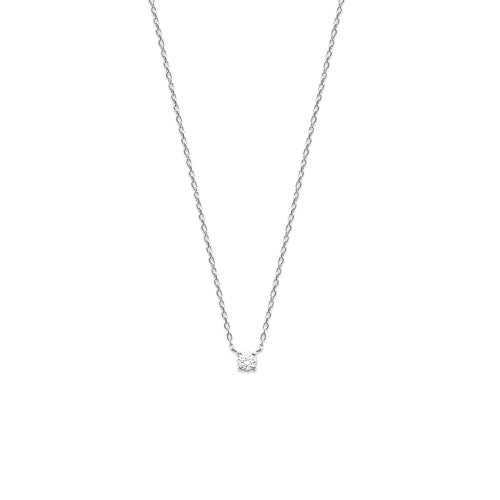 Collar de Plata y Circonita de 5 mm