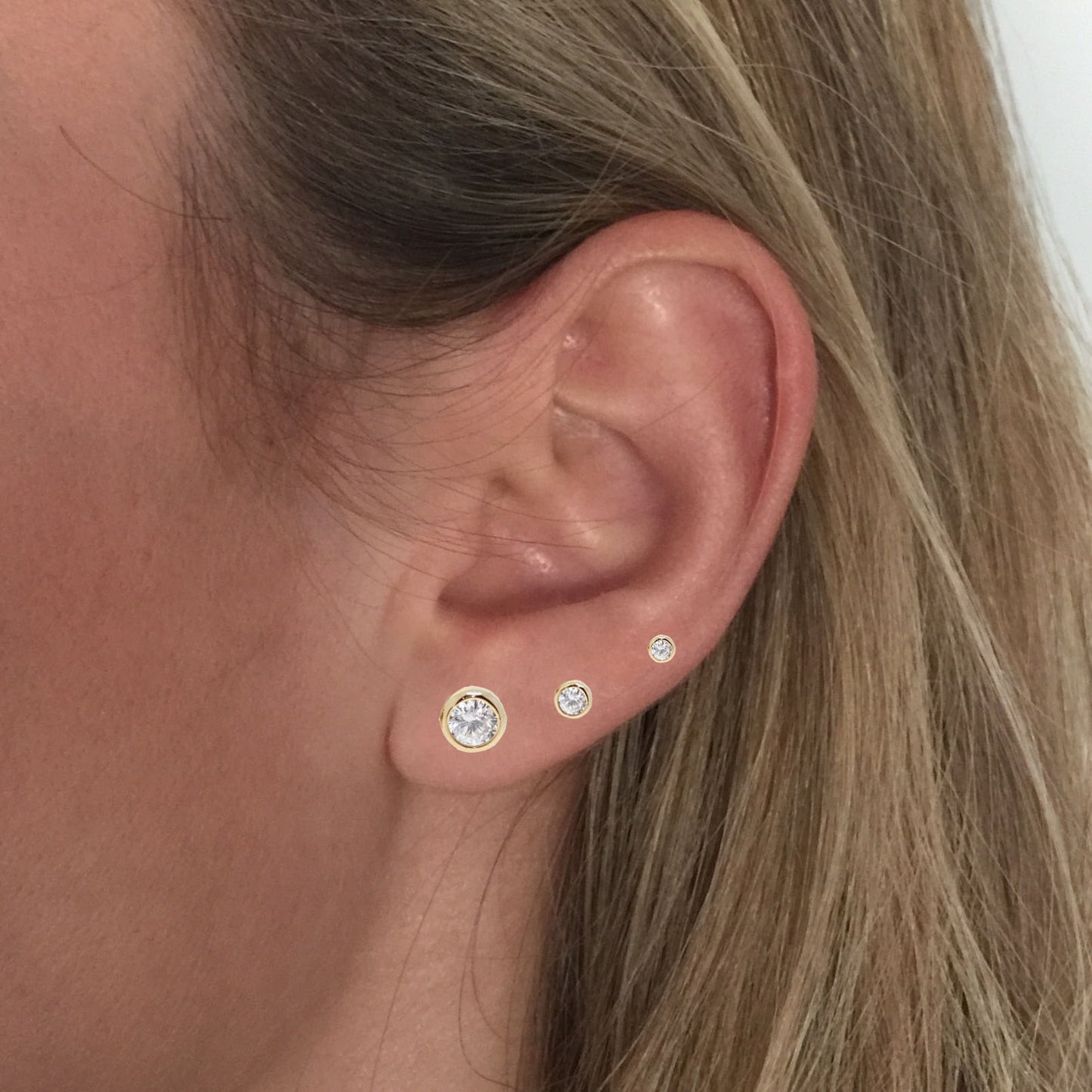 Pendientes Circonita de Plata con Baño de Oro_2