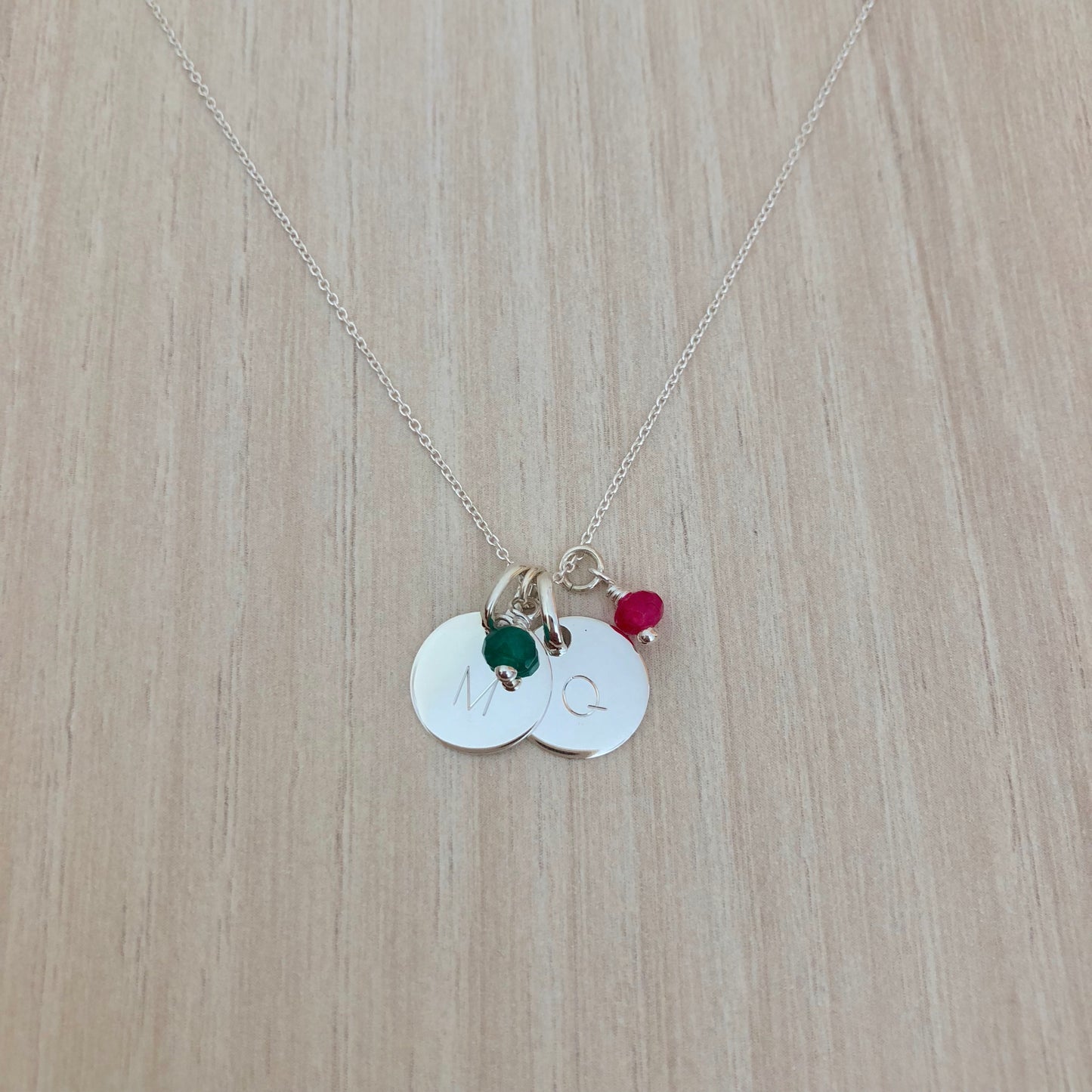 Collar Personalizado con 2 Medallas de Plata