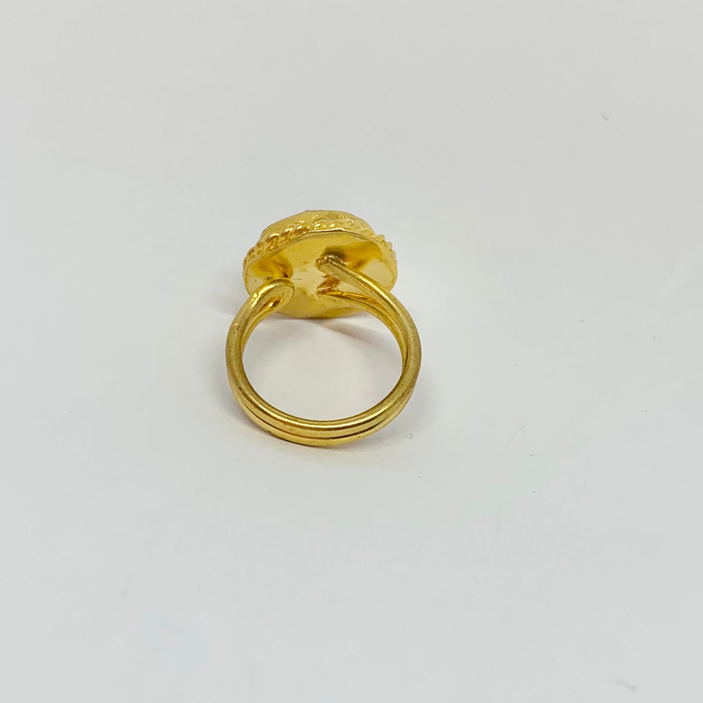 anillo circonitas en bronce