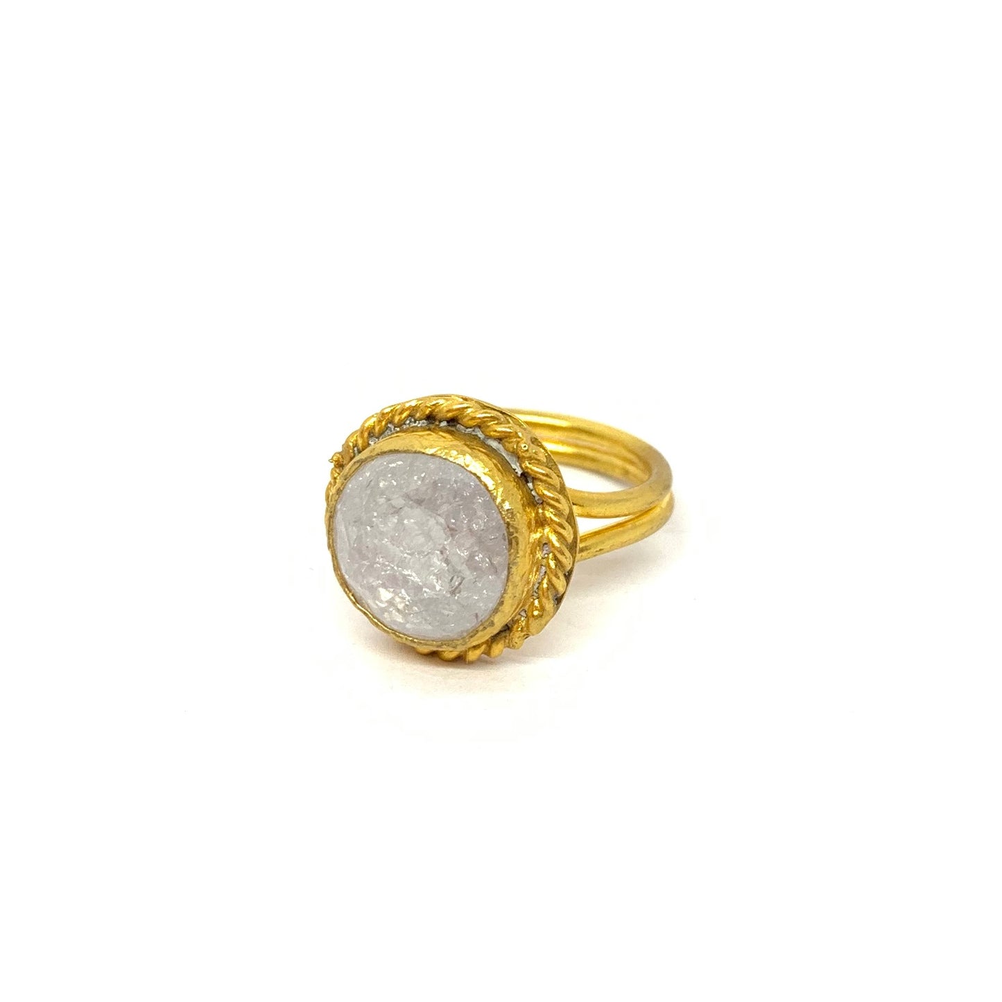 anillo circonita blanca