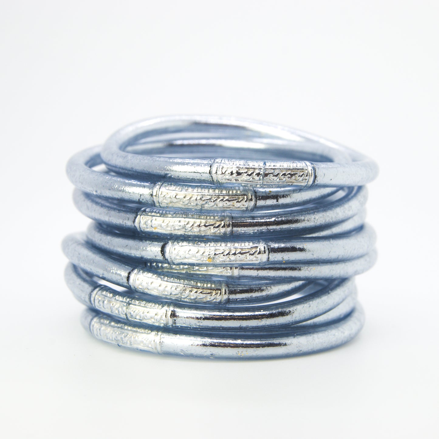 Pulsera Budista Pan de Oro (Color Plata)