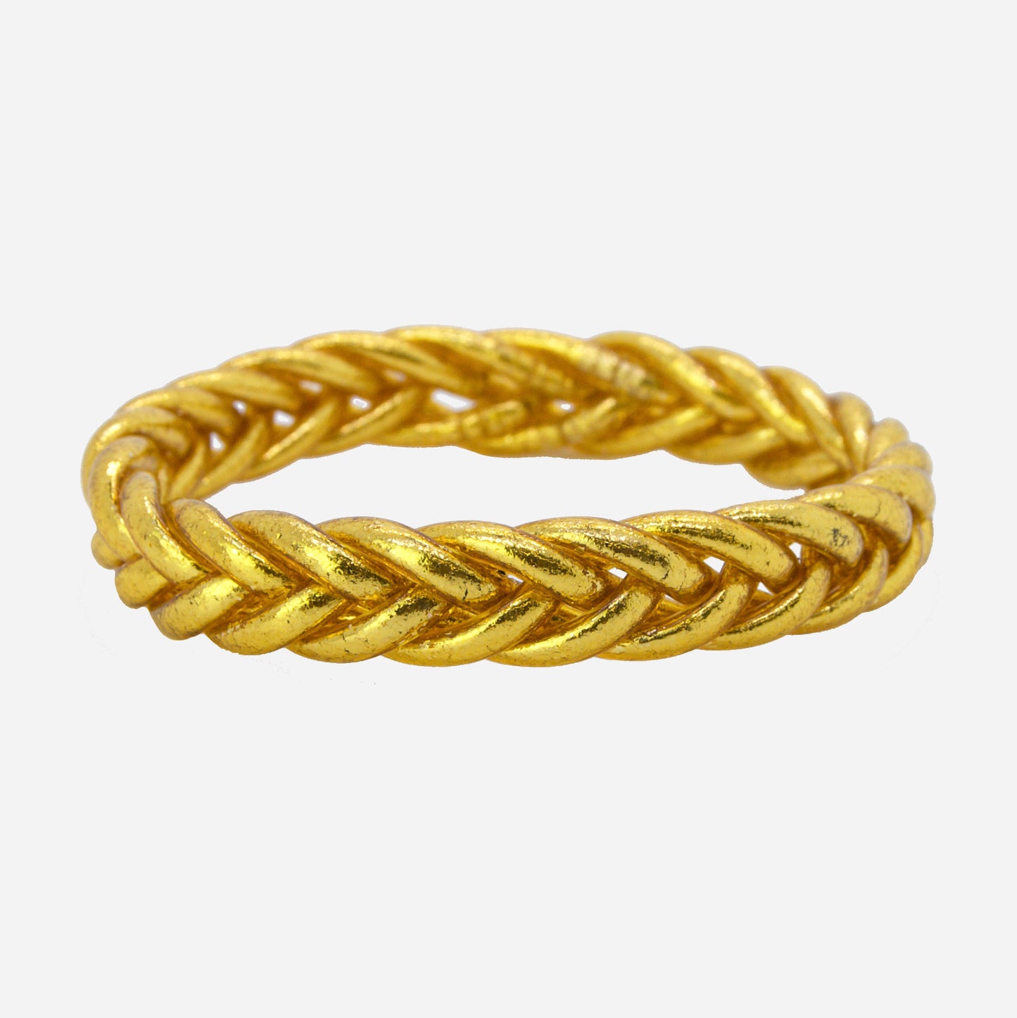 Pulsera Budista Pan de Oro Trenzada