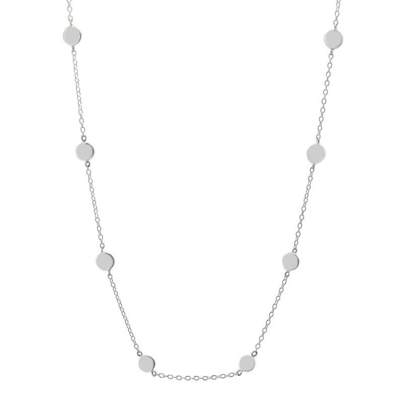 Collar con Chapitas Intercaladas de Plata