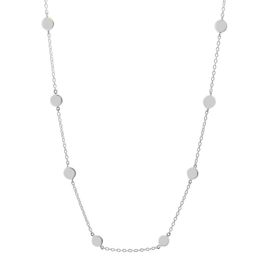 Collar con Chapitas Intercaladas de Plata