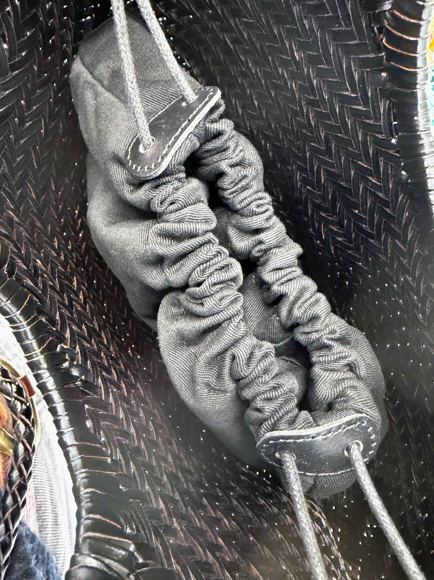 Bolso Capazo Marrón Chocolate de Piel Trenzada