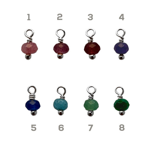 Collar Personalizado con 2 Medallas Pequeñas de Plata, Estrella y Piedra