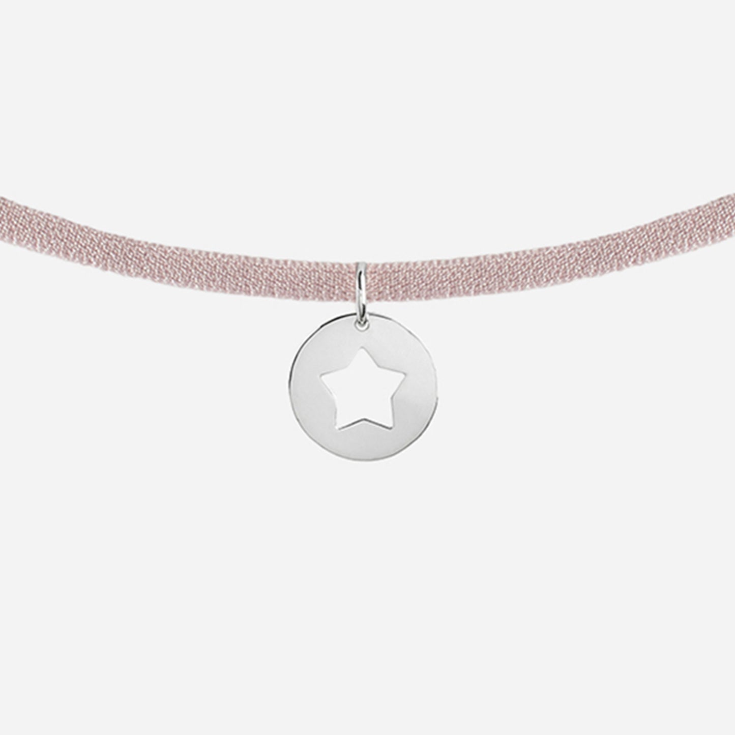 Collar con Medalla con Estrella de Plata para Niña