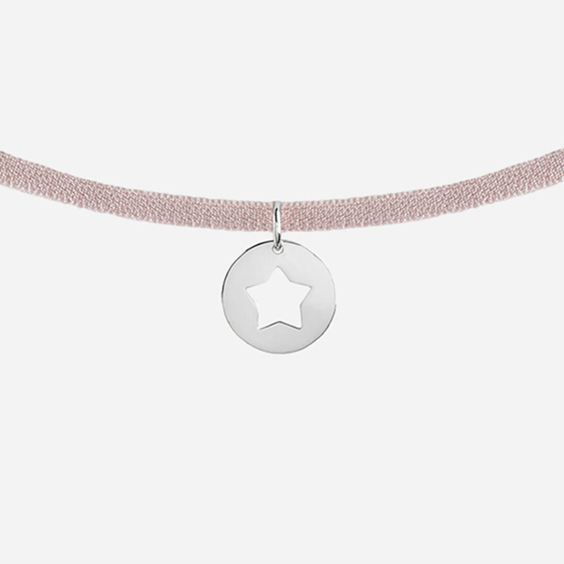Collar con Medalla con Estrella de Plata para Niña