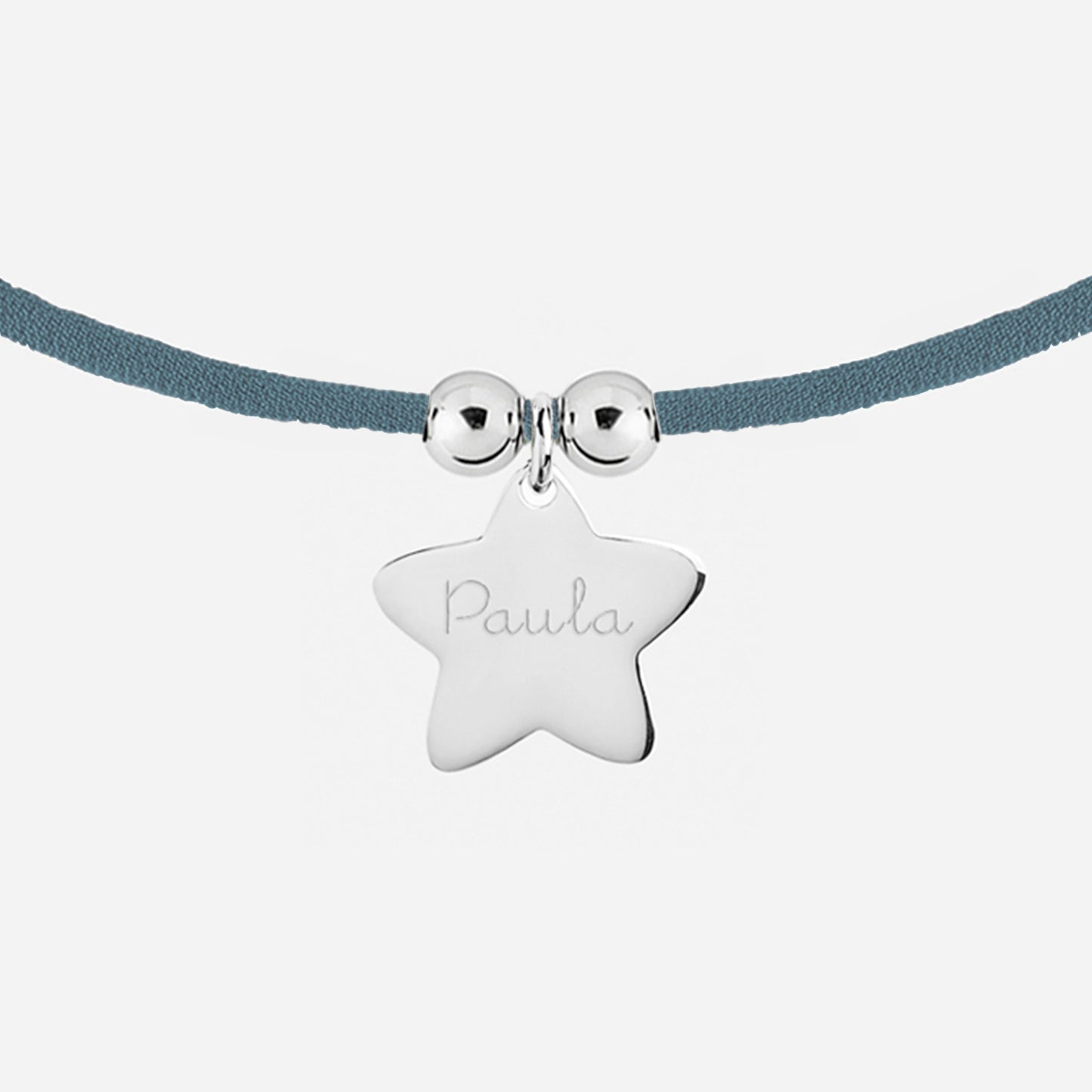 Collar Personalizado con Estrella de Plata para Niña