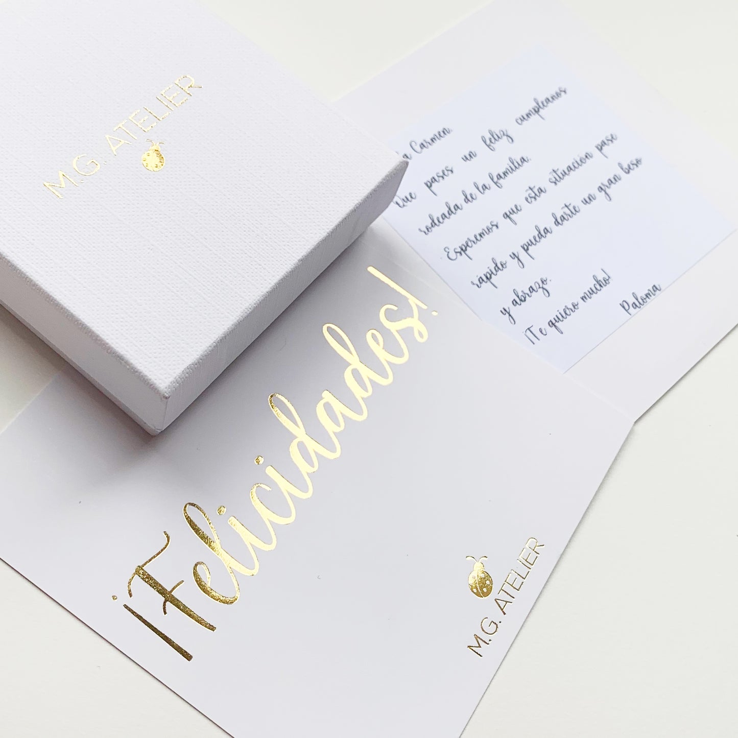 Tarjeta de felicitación con tu mensaje