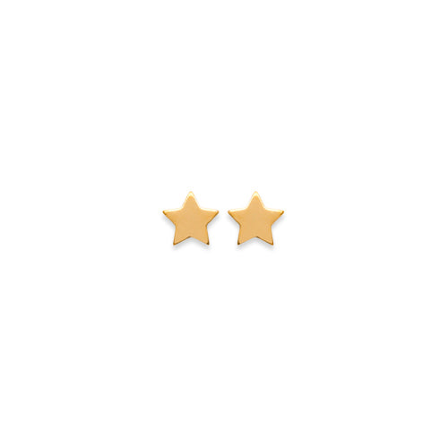 Pendiente Mini Estrella con Baño de Oro