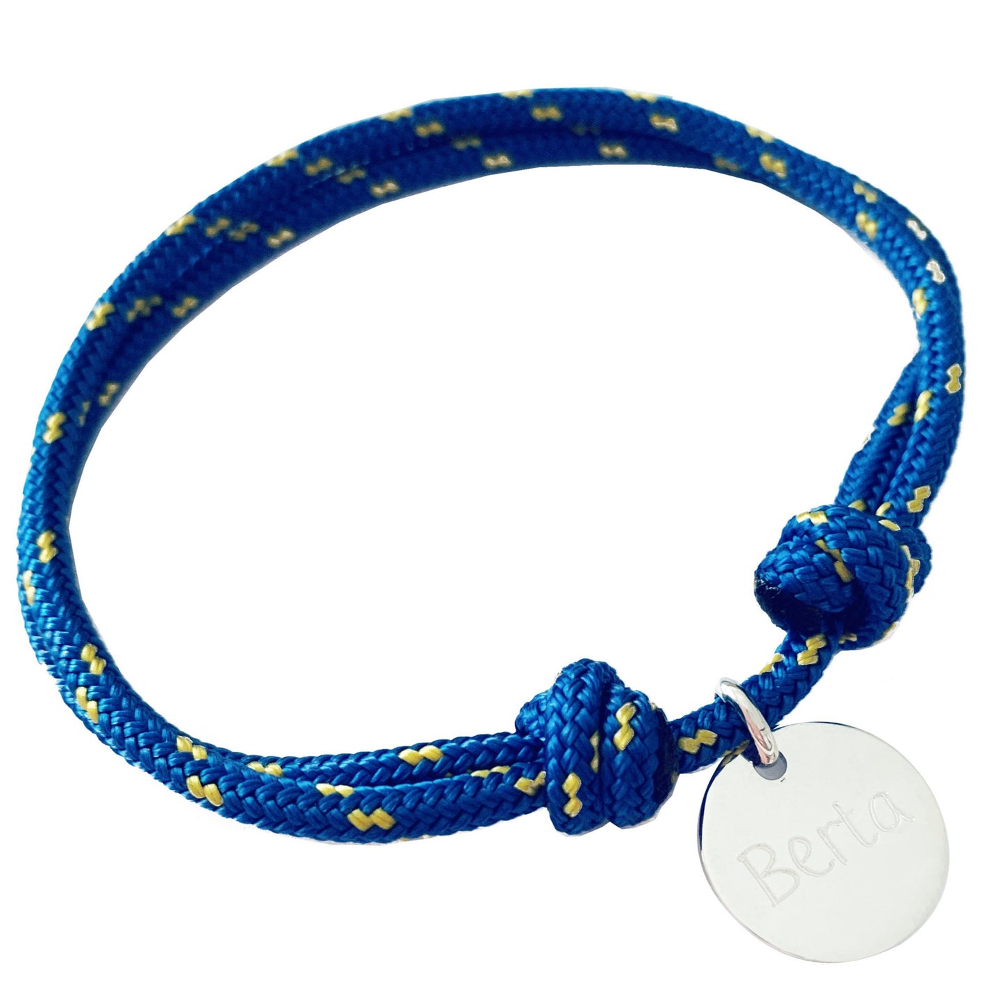 Pulsera Marinera Personalizada con Medalla de Plata para Hombre (Varios Colores)