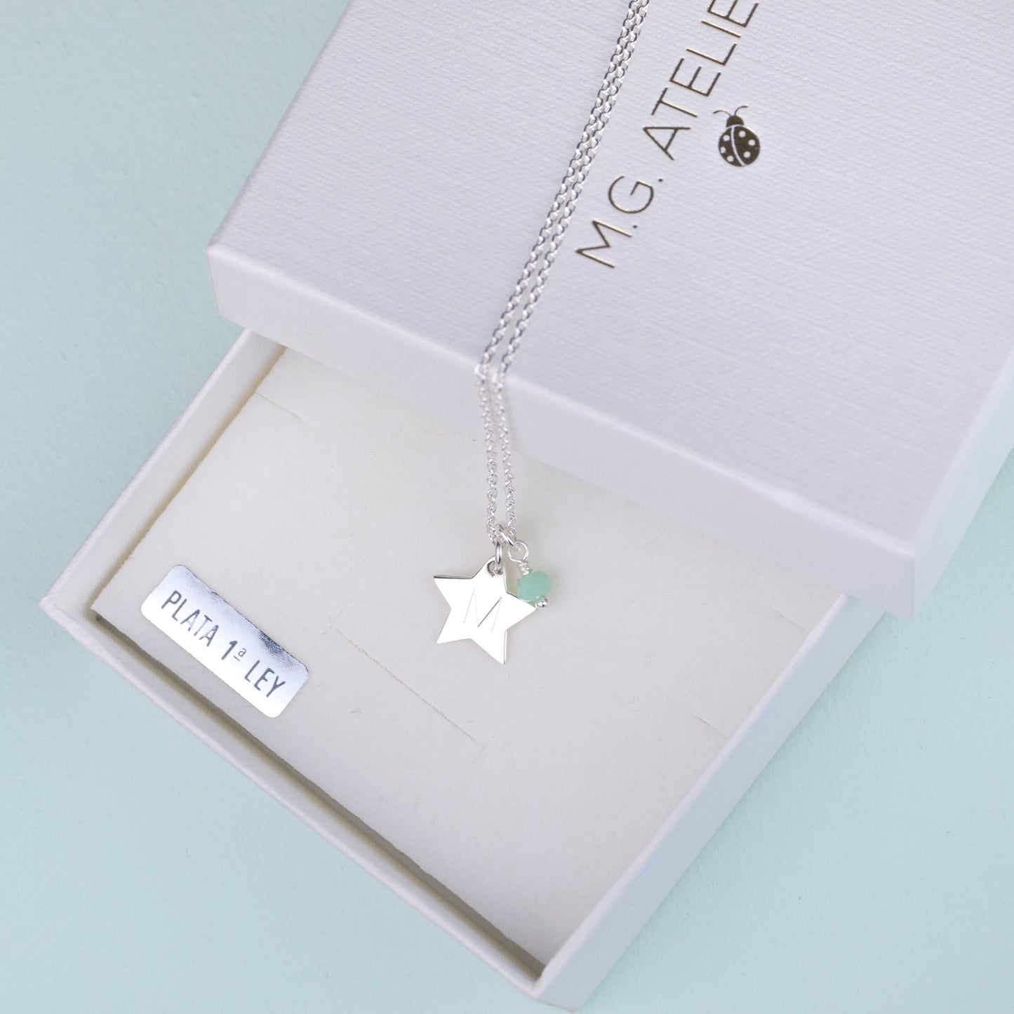 Collar Personalizado con Estrella de Plata y piedra