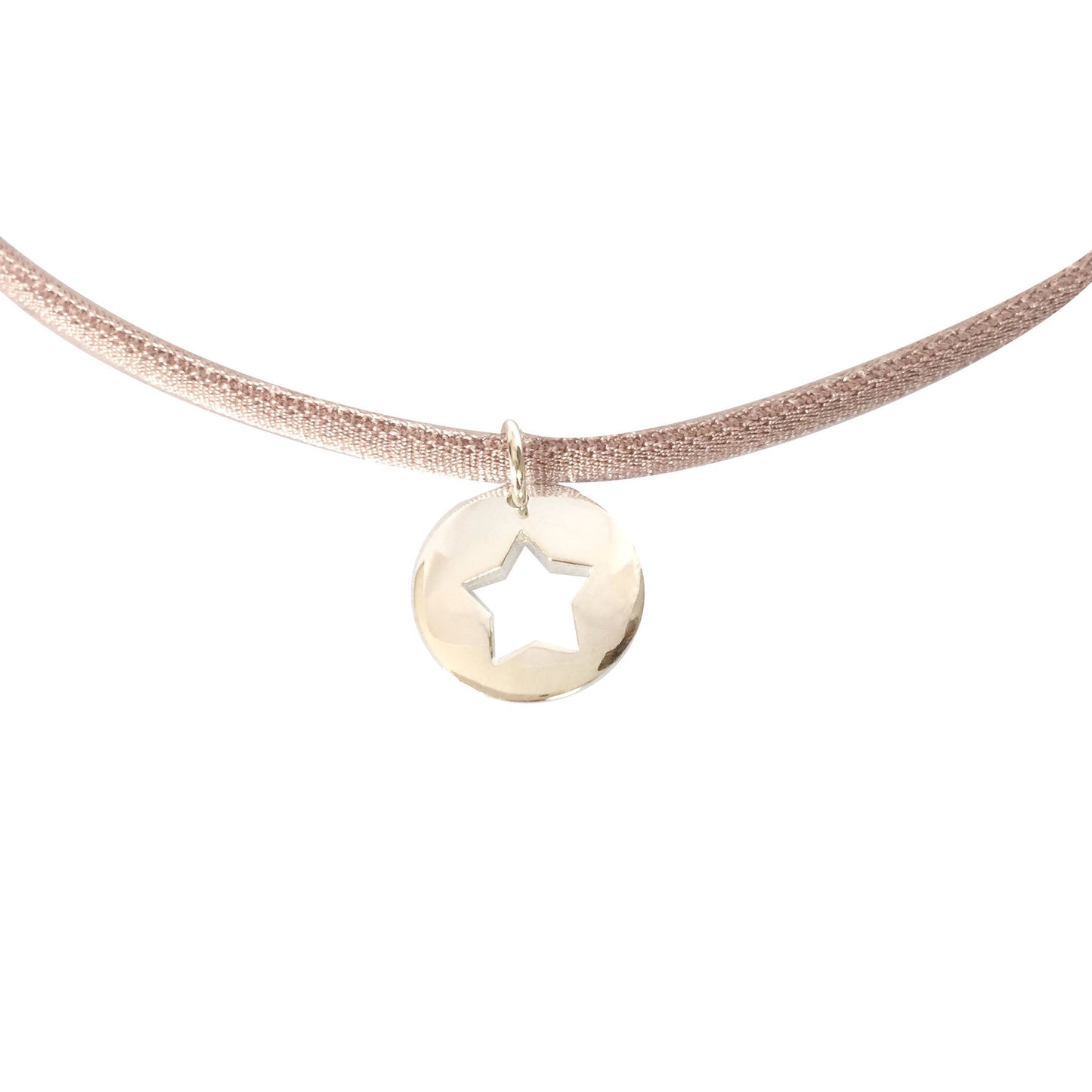 Collar con Medalla con Estrella de Plata para Niña